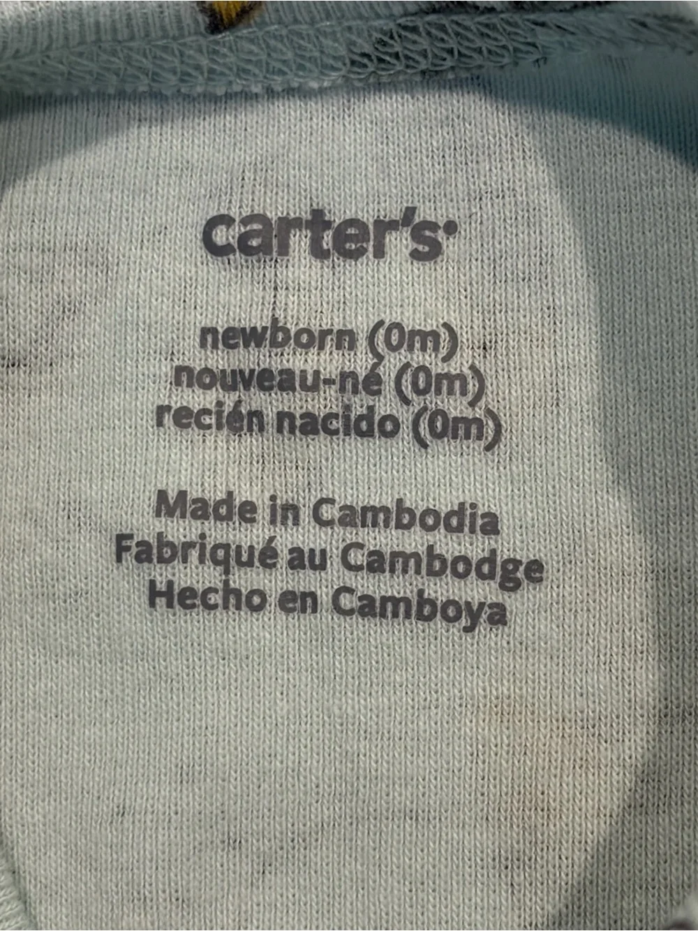 Carter’s Tropical Print Sleeveless Bodysuit – Newborn